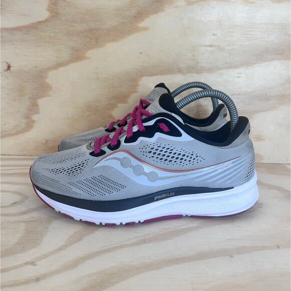 Saucony - Ride 13 - Running Shoes - Gray - Women's - 7W - S10651-55 - Picture 3 of 9